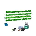 Kit hidropônico N5P NFT System para 96 plantas, jardim interno completo com nutrientes, sementes e acessórios