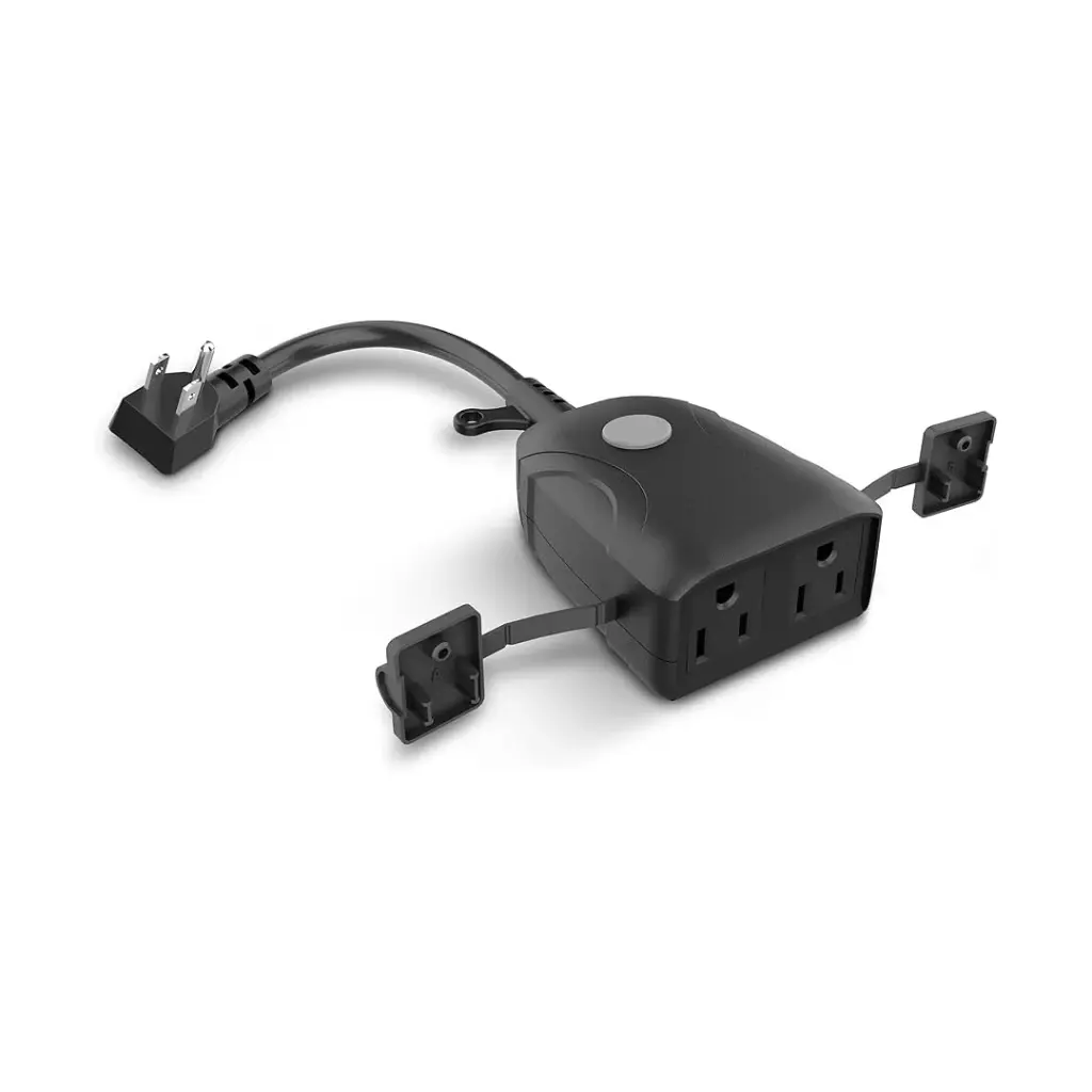 [OTH123] Plugue inteligente para uso externo com duas saídas, Tuya/Smart Life Control para sistemas hidropônicos