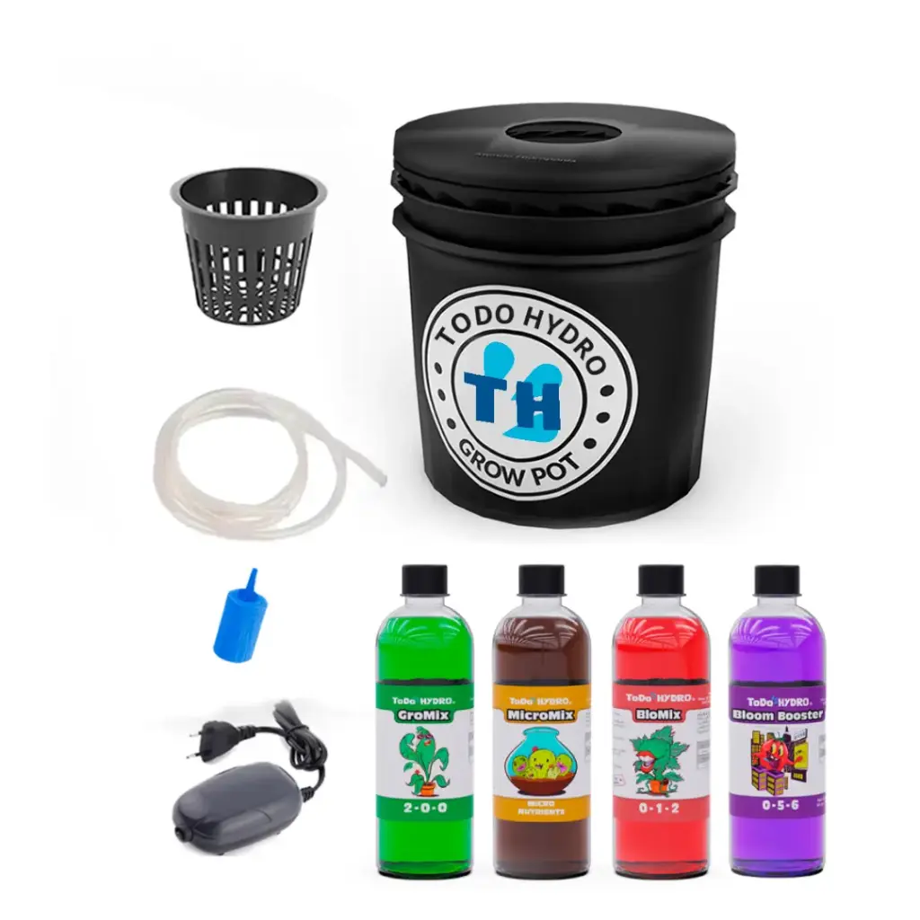 Grow Pot Economic DWC Hydro Bucket Kit with Air Pump, Nutrients & More (copy)