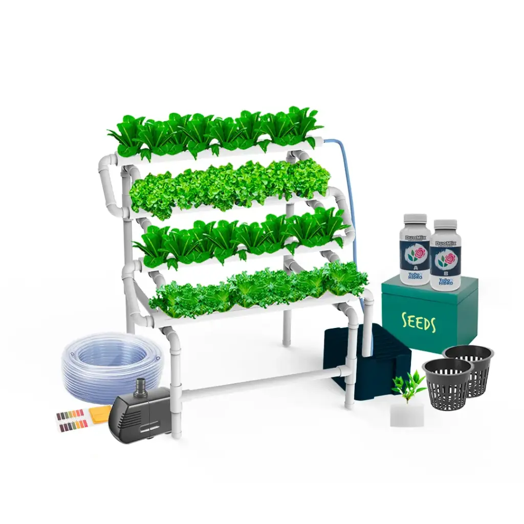 Hydroponic Kit N9 NFT System for 32 Plants, Complete Indoor Garden with Nutrients, Seeds & Accessories (copy)